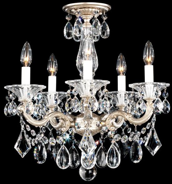Schonbek Потолочный светильник из металла с кристаллами swarovski® La scala 5345 - Вид №1