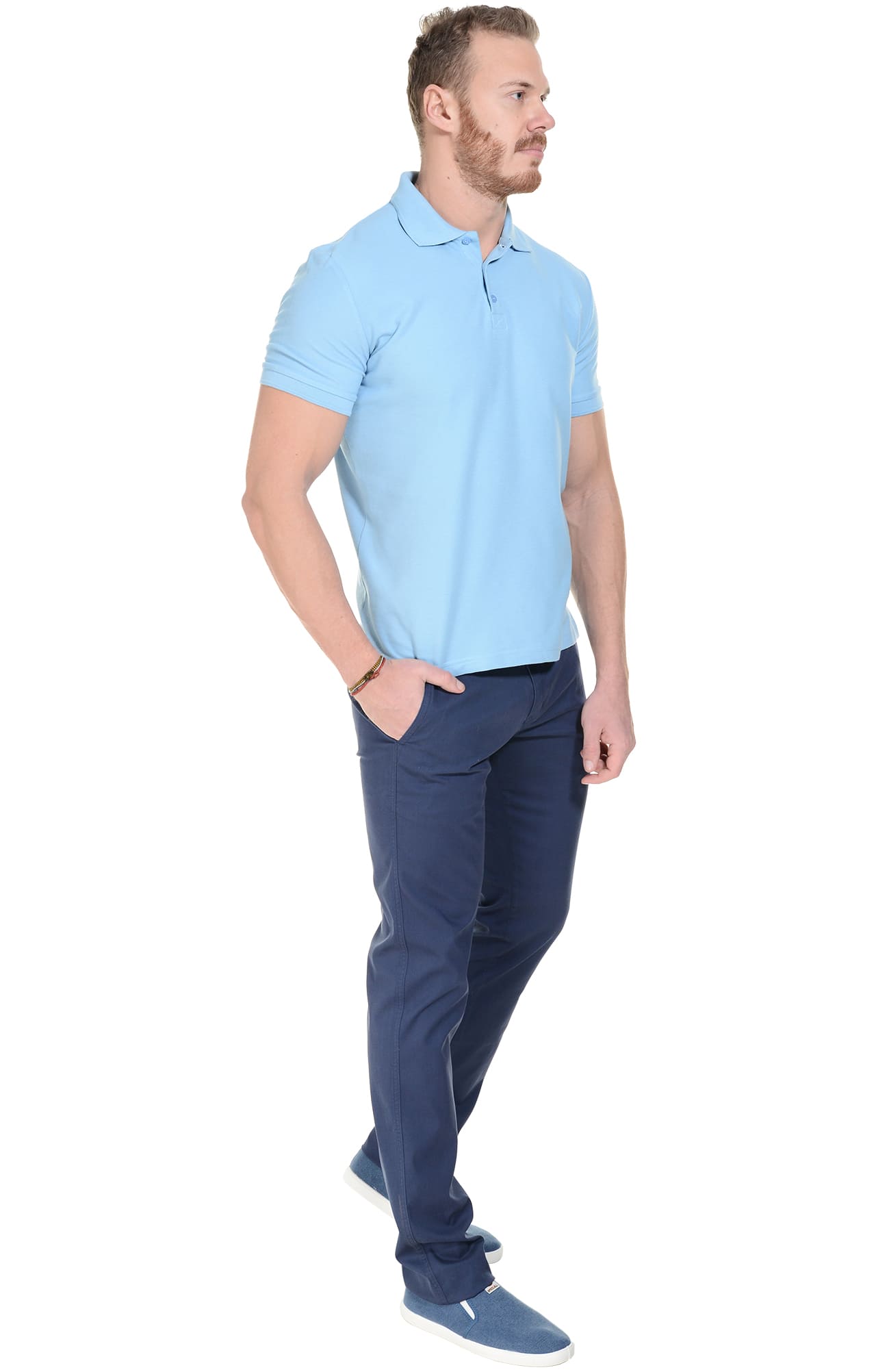 68227 Брюки  мужские blue (синие) El-Risto  Одежда для официантов  размер 46/170-176  - Вид №4