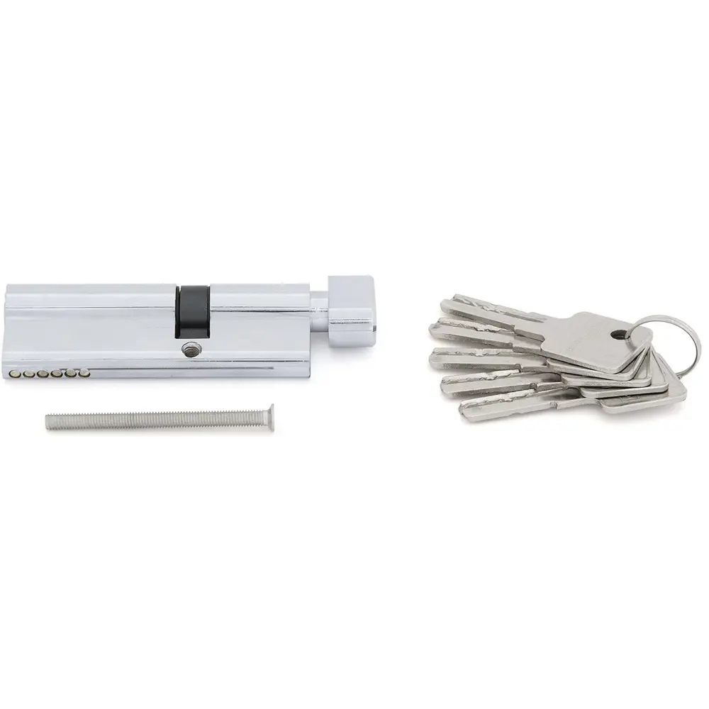 Цилиндр Palladium BK CP, 35x55, ключ/вертушка, цвет хромированный STLM-2025523 - Вид №1