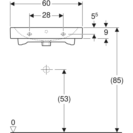 124093000 Раковина Geberit iCon Geberit  - Вид №28