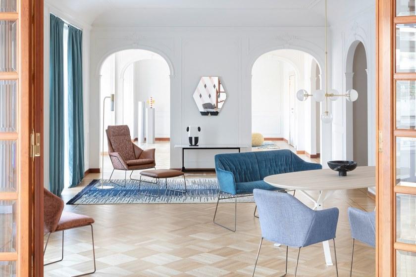 Saba Italia Кресло Bergere из ткани с высокой спинкой New york sun-id-1388853 - Вид №4