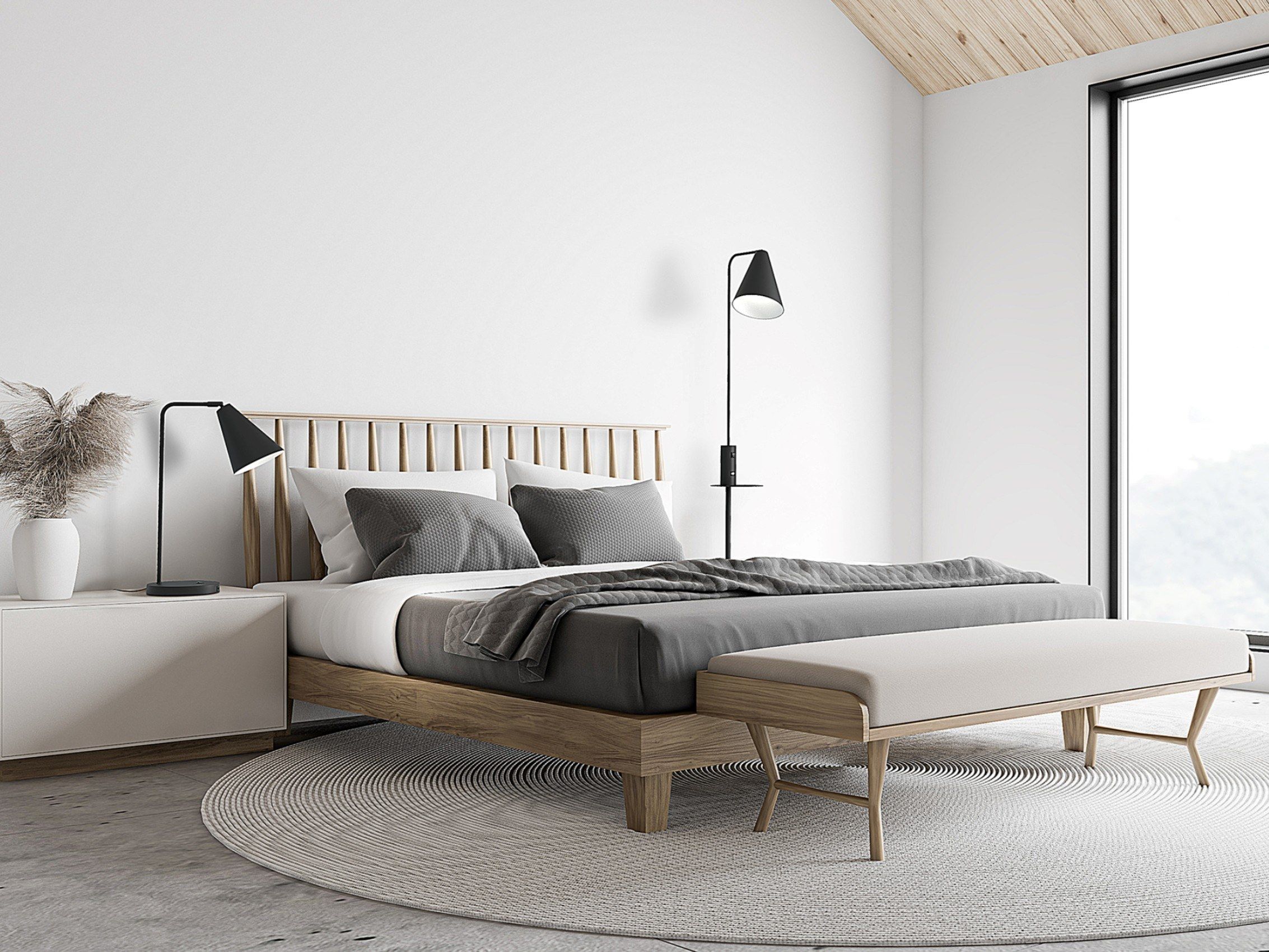 Металлический торшер с разъемом USB Valaisin Grönlund Vigo USB ARCH-00128051 - Вид №6