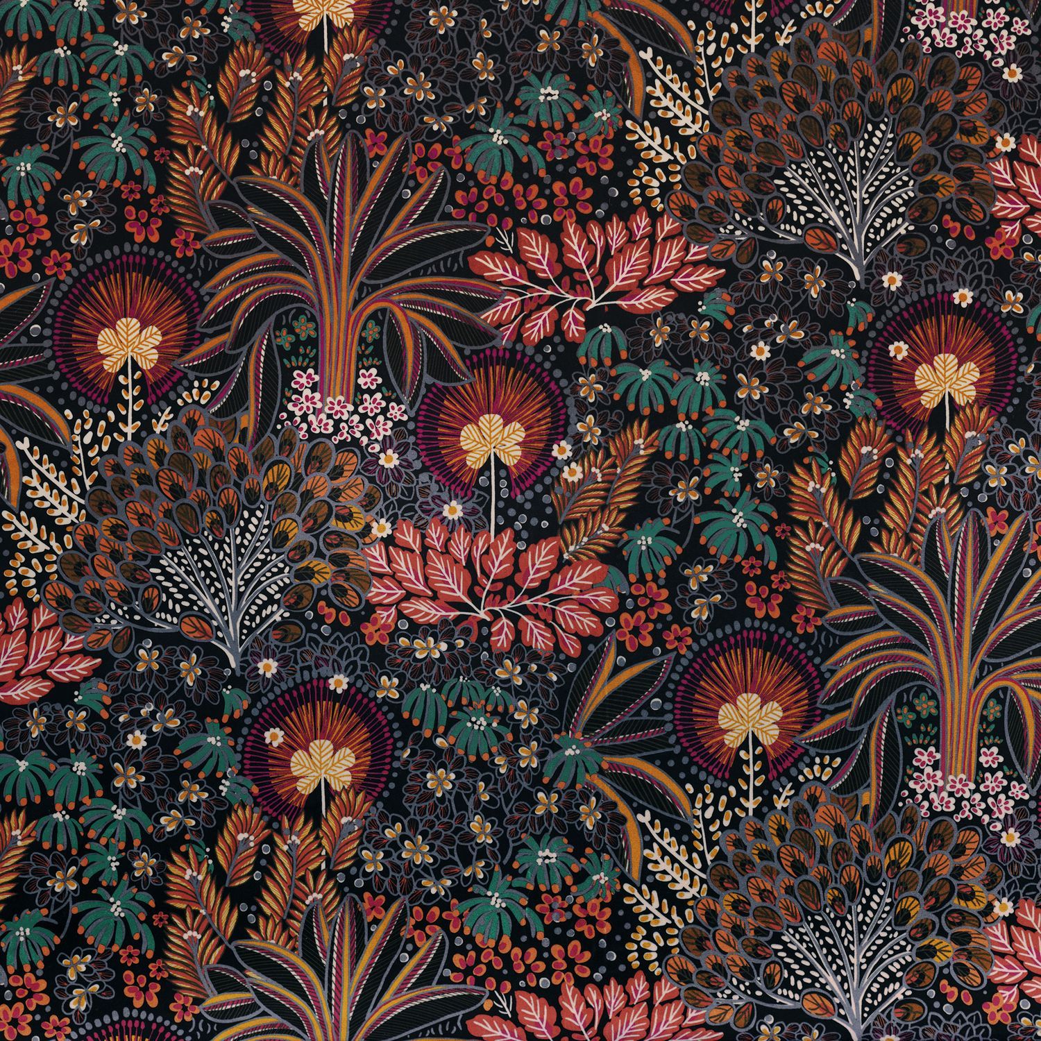 Моющаяся ткань с цветочным рисунком Casamance Opium ARCH-00106974 - Вид №6