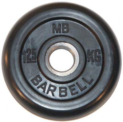 Диск обрезиненый черный mb barbell mb31-1,25 MB Barbell sun-id-2067861