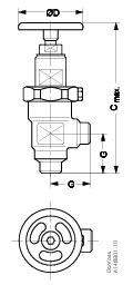 Danfoss SVA-S — запорные клапаны со стандартным штоком SVA-S 100 A STR CAP Запорный клапан 148B6031  - Вид №10