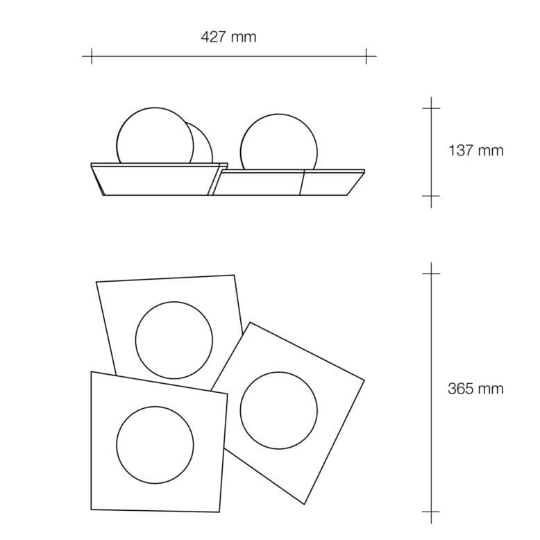 Гипсокартон светодиодный потолочный светильник In Stock технический ARCH-00060428 - Вид №2
