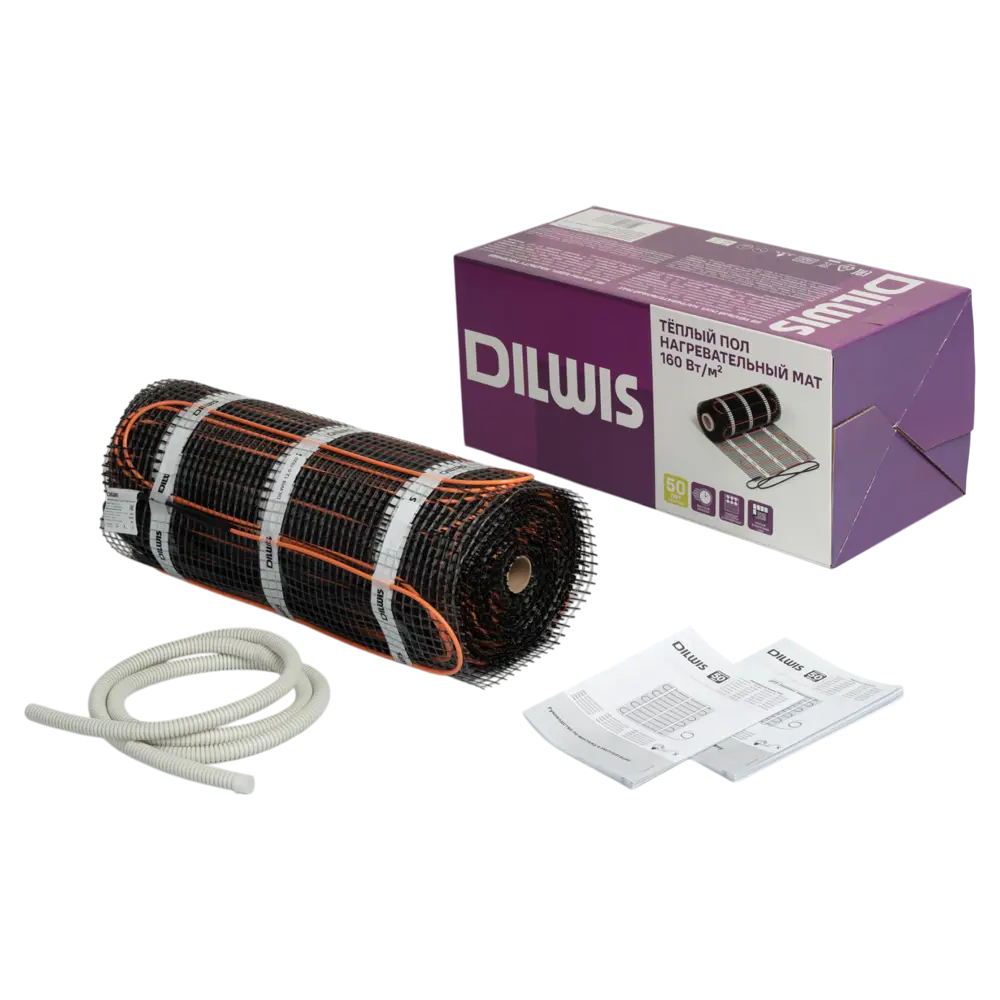 Нагревательный мат для теплого пола DILWIS 10 м2 1600 Вт STLM-2211728 - Вид №1