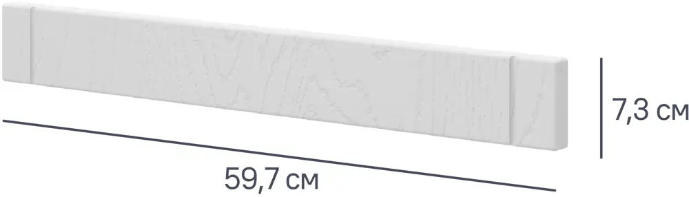 Фасад для кухонного ящика Delinia Агидель белое дерево 60x7.3 см 86844201