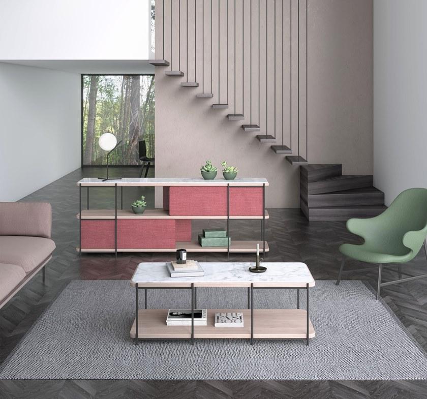 Momocca Модульный двухсторонний книжный шкаф Julia Ja04 - Вид №1