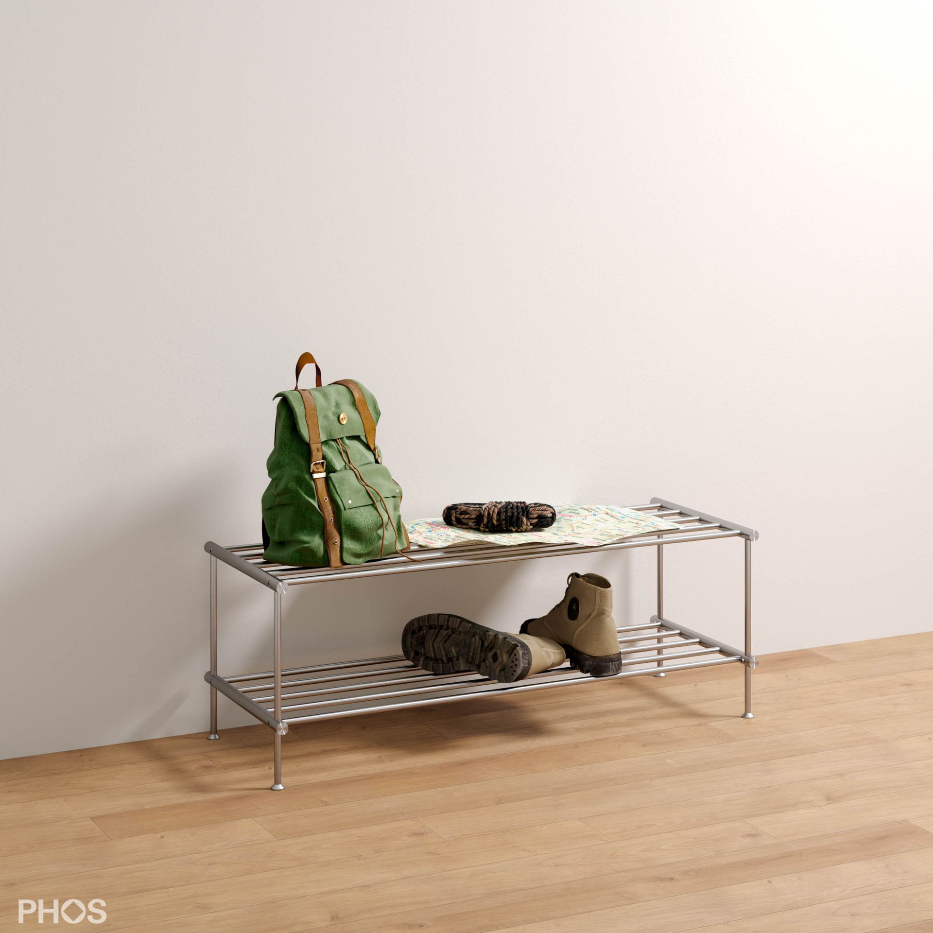 SR600-2 Полка для обуви, 2 уровня, ширина 60 см. PHOS  - Вид №4