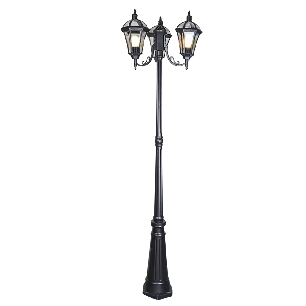 Столб уличный Elektrostandard «Capella» F/3, 3хЕ27х60 Вт, IP33, цвет чёрный Santreyd STLM-2054614