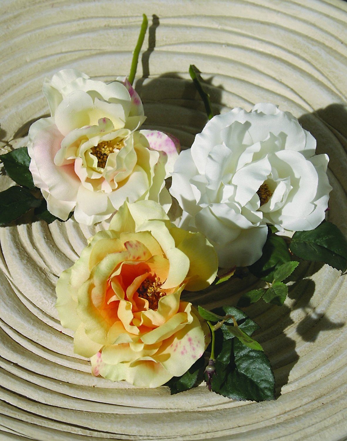 3183 304 a2 Искусственная роза, короткий стебель, 20 см, желто-красная H-andreas 