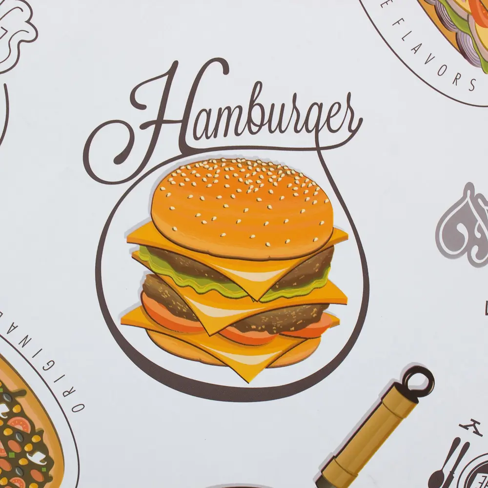 Скатерть «Фастфуд» 110х140 см ПВХ Santreyd STLM-2111615 - Вид №1