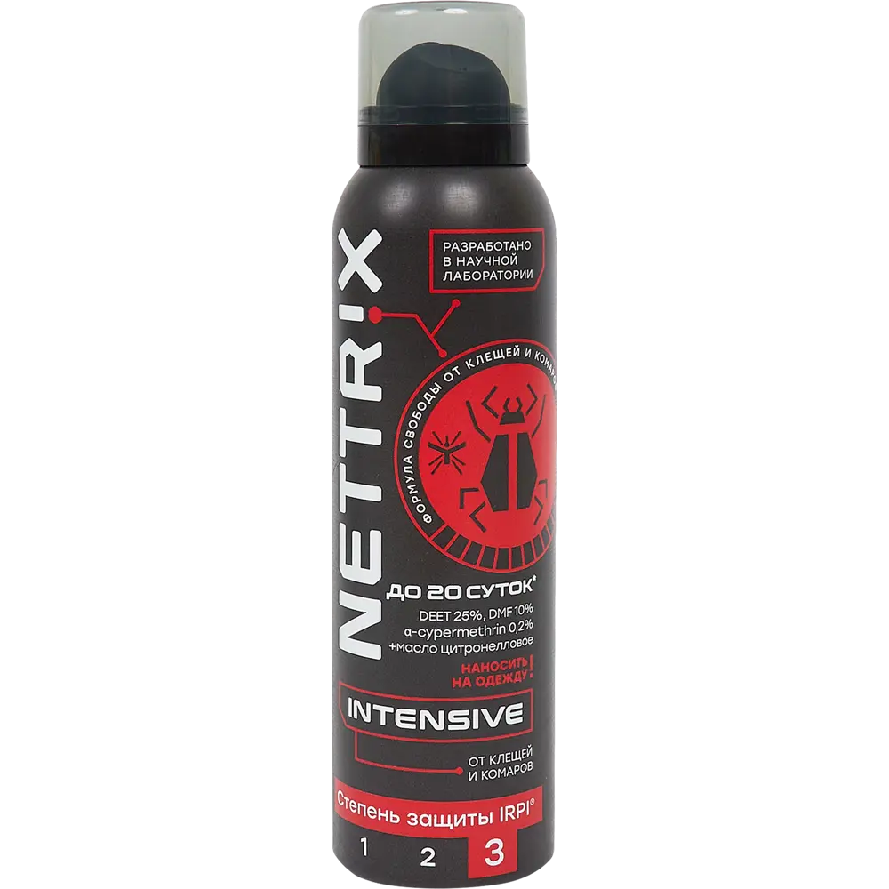 Аэрозоль от комаров и клещей Nettrix 150 мл Santreyd STLM-2066913