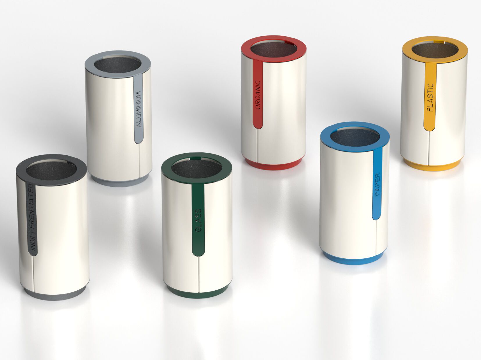 Наружные оцинкованные стальные стойки для мусора Viscio Urban Design GEO ARCH-00001752 - Вид №1