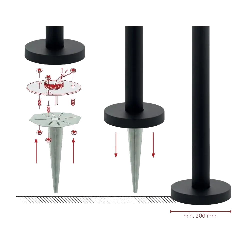 Колышек для крепления уличных светильников Eglo Cuba Santreyd STLM-2002840 - Вид №2