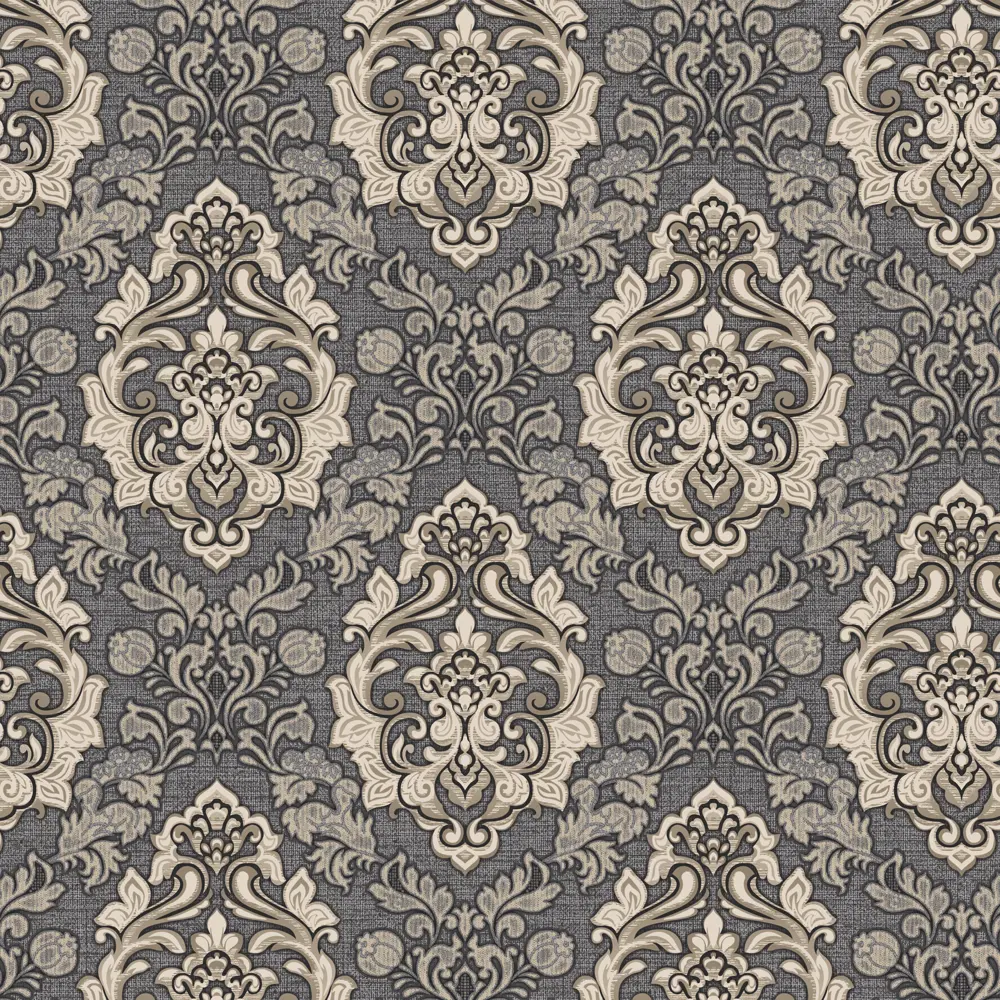 Обои флизелиновые Erismann Jacklin чёрные 1.06 м 60049-07 STLM-2109590 - Вид №1