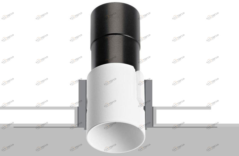 Flexalighting Круглый встраиваемый точечный светильник с системой RGB sun-id-1457407