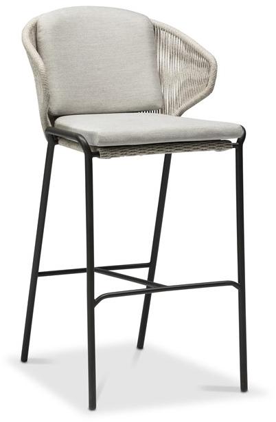 MANUTTI Высокий металлический табурет с подлокотниками Radius Bs69 - bs70 - Вид №4