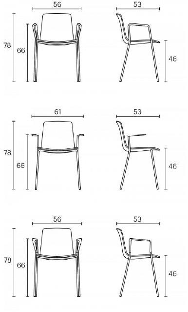 ENEA Стул полипропиленовый с подлокотниками Lottus sun-id-1461011 - Вид №12