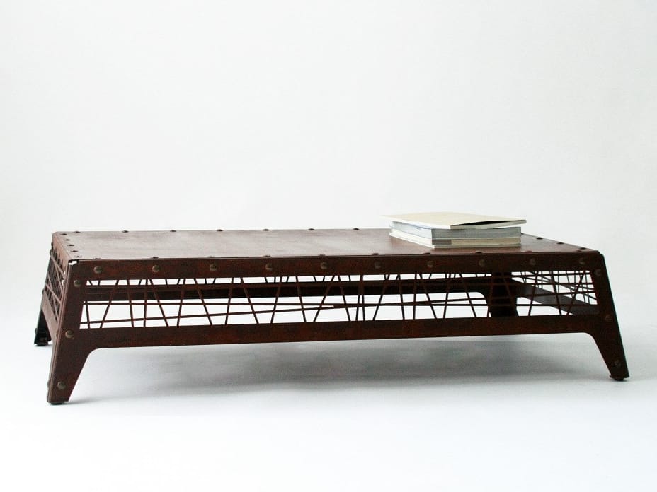 Прямоугольный садовый столик из стали Corten™ TrackDesign Mikado ARCH-00132158 - Вид №3