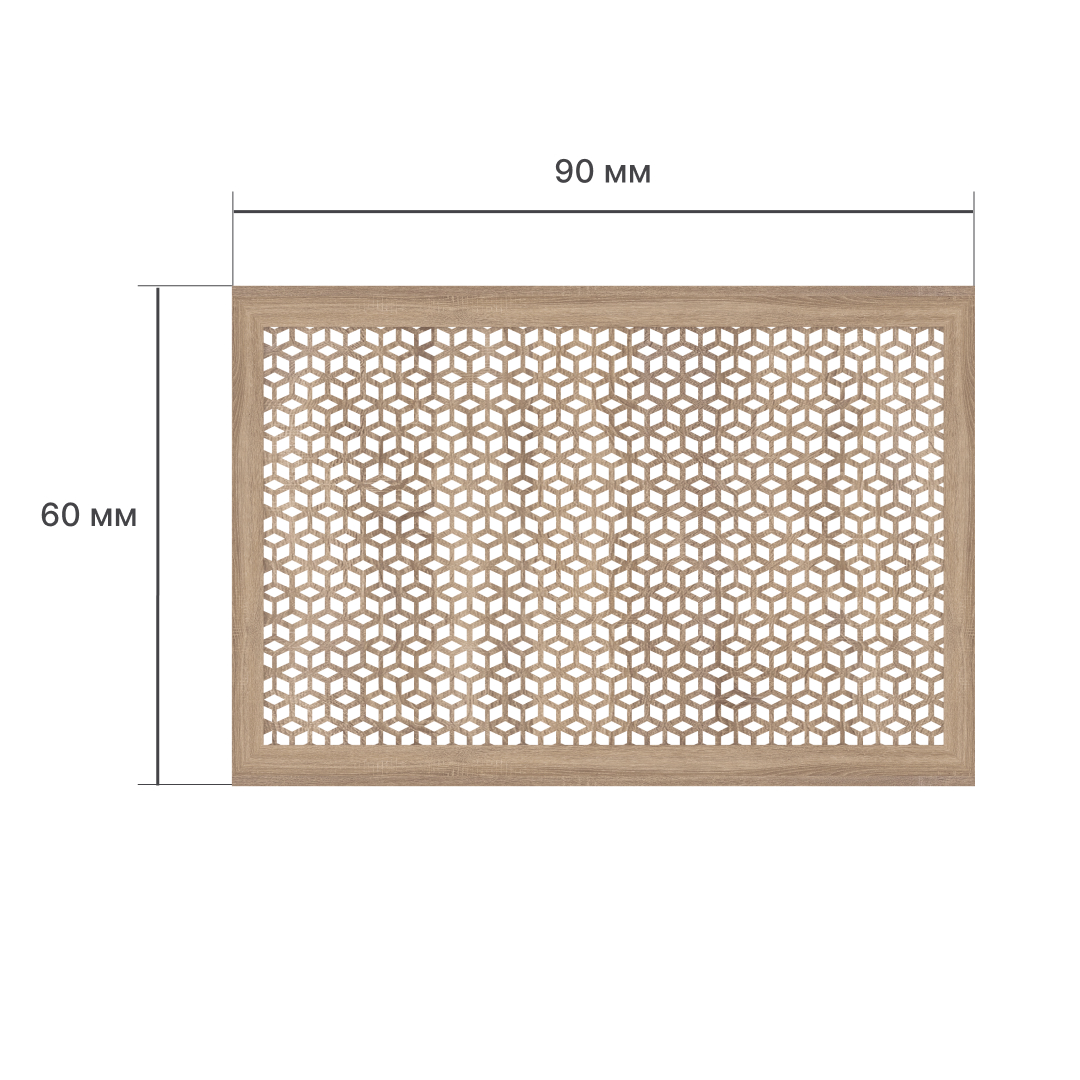 Экран для радиатора 90х60 см Илона дуб винтаж STELLA STSR-1159 Standart - Вид №2