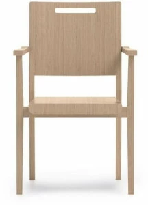PIAVAL Штабелируемый стул из бука с подлокотниками Swing | health & care 32-15/4