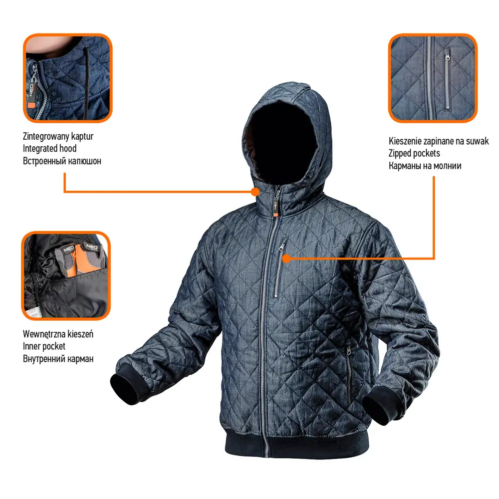 Куртка рабочая Neo цвет синий размер M/50 рост 170-176 см Neò Нет STLM-2030626 - Вид №1