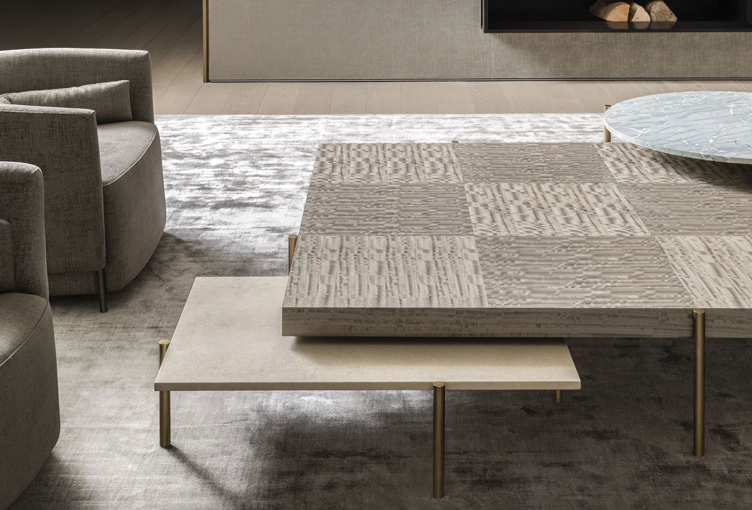 Квадратный журнальный столик из эвкалипта OAK Metronome ARCH-00088072 - Вид №6