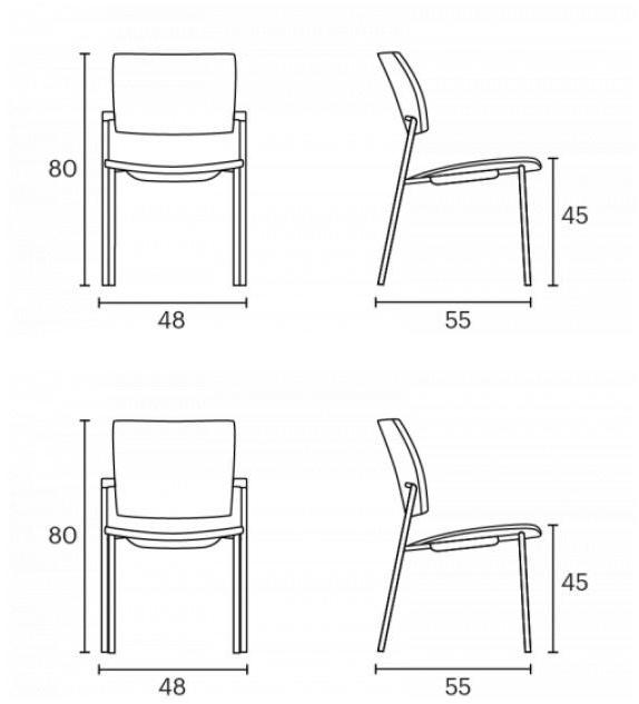 ENEA Штабелируемый стул из ткани Bio sun-id-1404191 - Вид №8