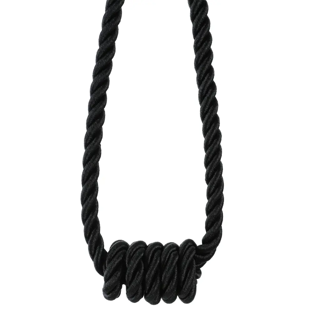 89337849 Подхват для штор Шишка 167 60 см металл цвет черный STLM-1022891 Santreyd  - Вид №1