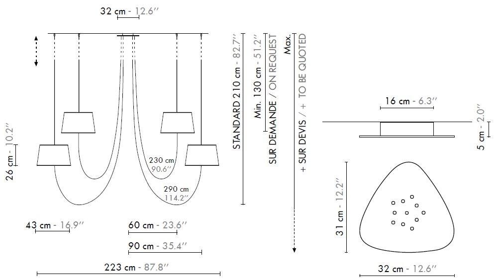 designheure Люстра из ткани LED Nuage sun-id-1471785 - Вид №8