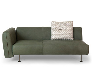 3-местный кожаный диван