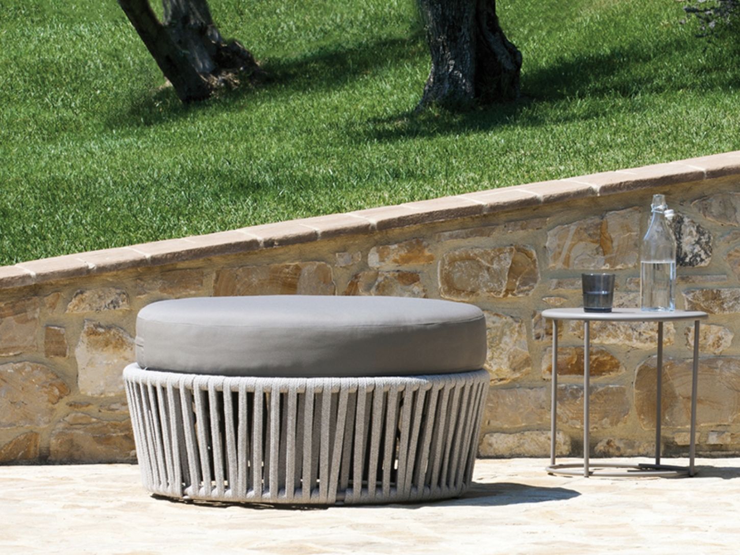 Ткань круглый сад пуфик Vermobil Daisy Rope ARCH-00072518 - Вид №1