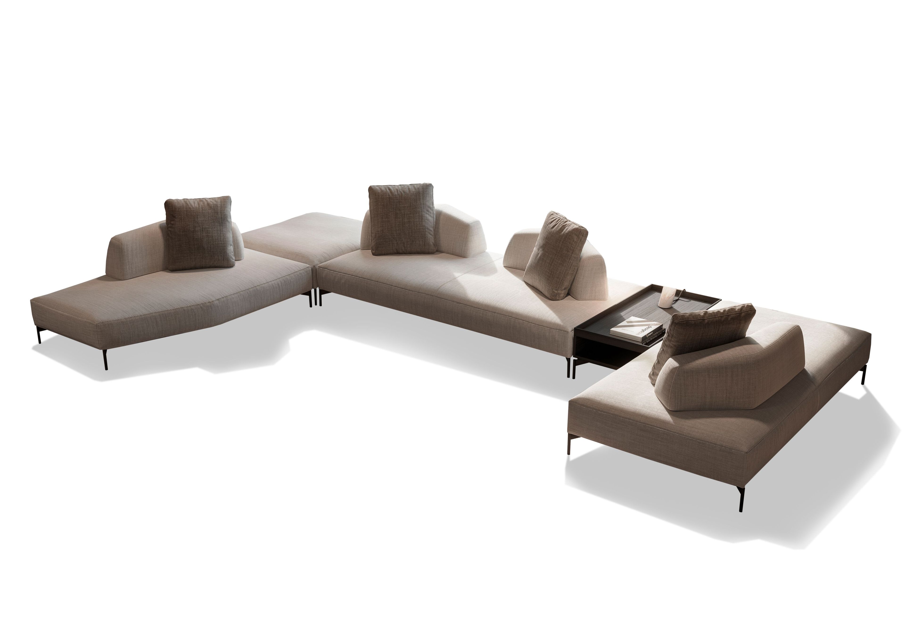 Секционный диван из кожи или ткани Vibieffe 120 MODERN AIR ARCH-00139740