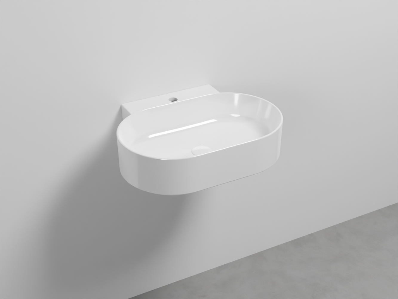 MRLS60-BL Ovale 60 одно отверстие cielo Mare Ceramica Cielo