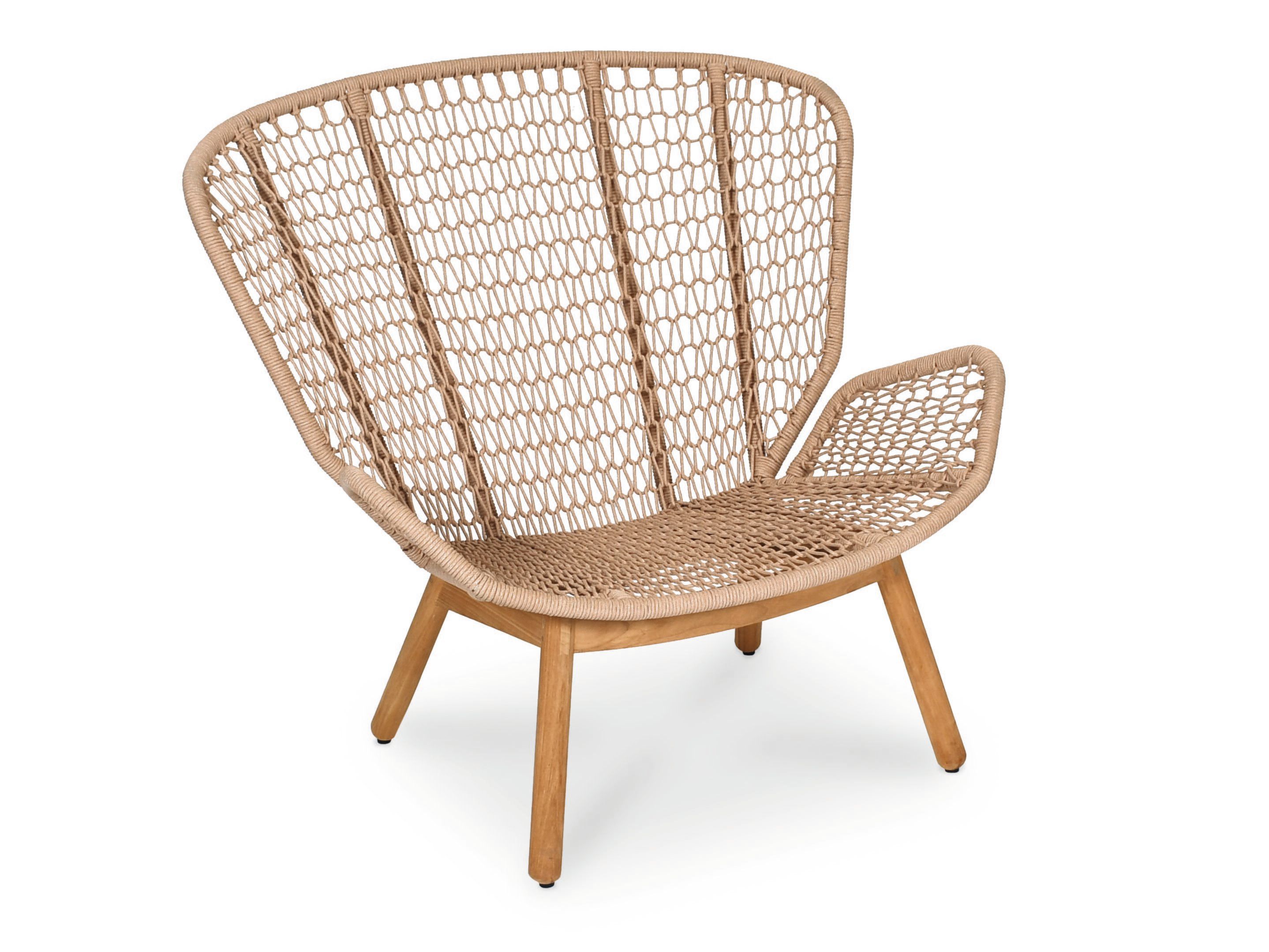 Тканевое садовое кресло с подлокотниками FISCHER MÖBEL Wing Light ARCH-00039944 - Вид №5