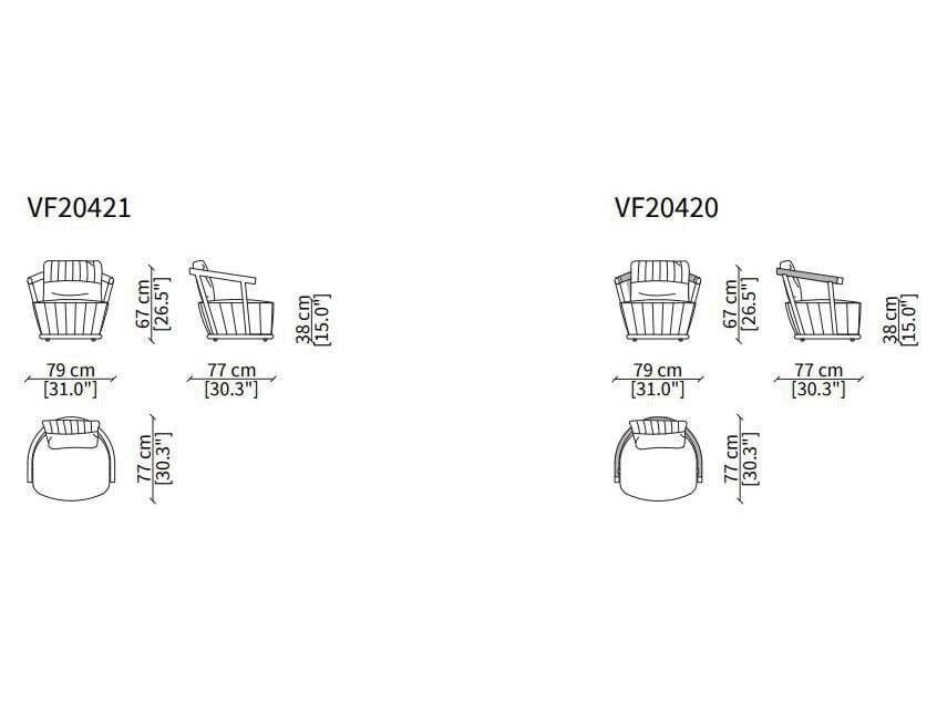 Кожаное кресло Vittoria Frigerio ежевика ARCH-00079284 - Вид №8