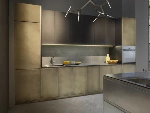 Xera by Arex Линейная кухня из нержавеющей стали со встроенными ручками