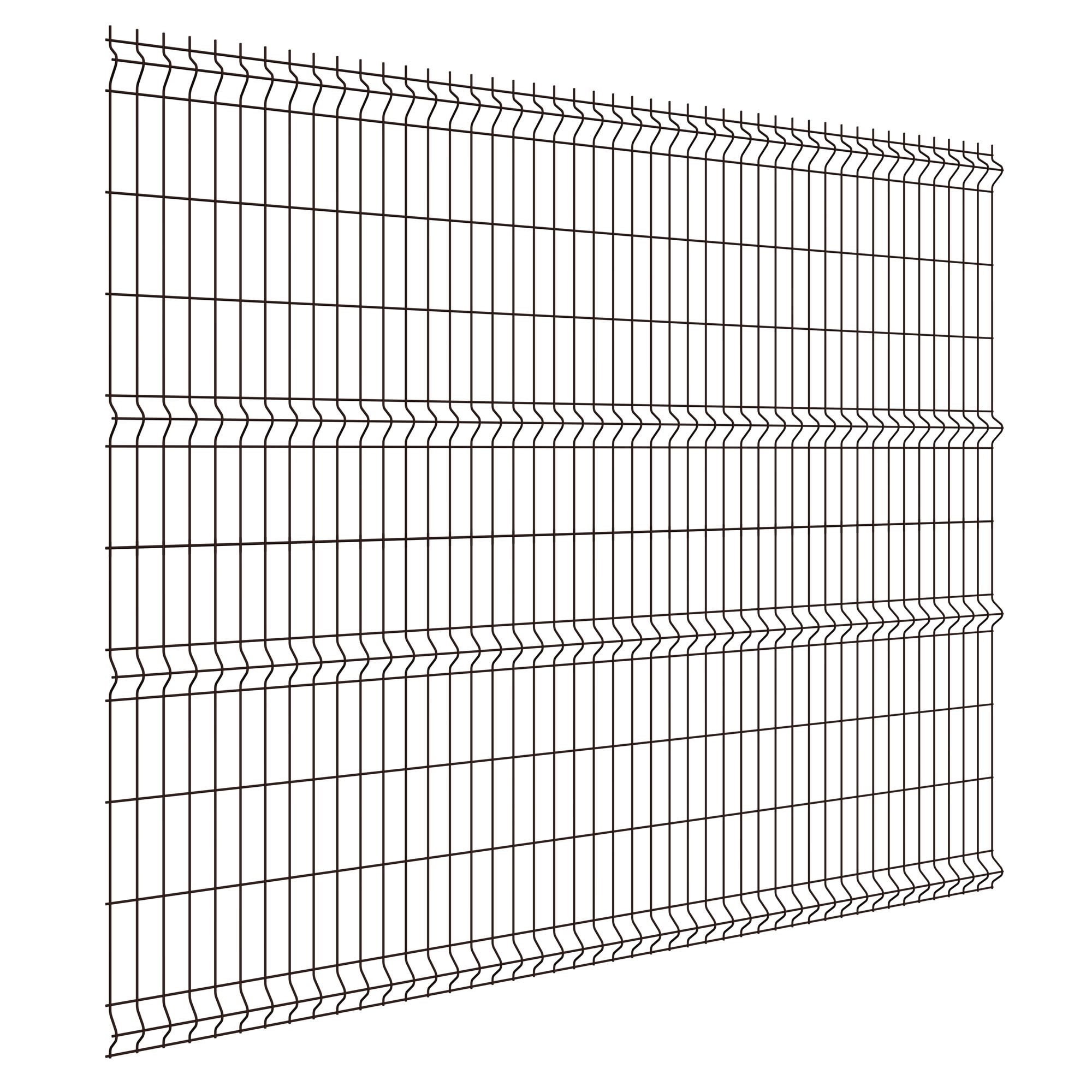 81990727 3D панель Light для забора 2.03х2.5 м оцинкованная сталь коричневый Santreyd 