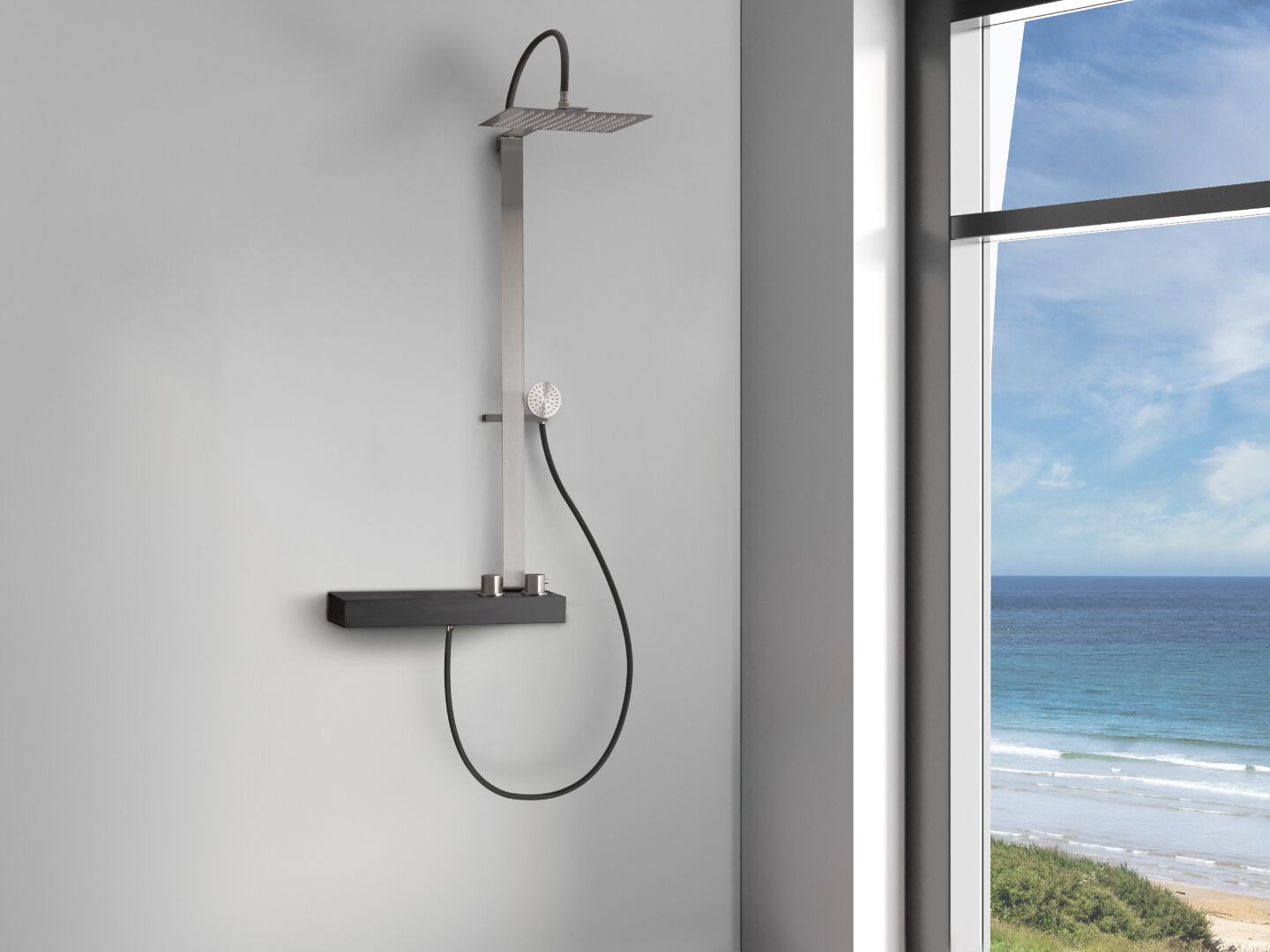 Набор для душа из нержавеющей стали с душем и ручным душем Cropelli Alyssia ARCH-00132281 - Вид №36