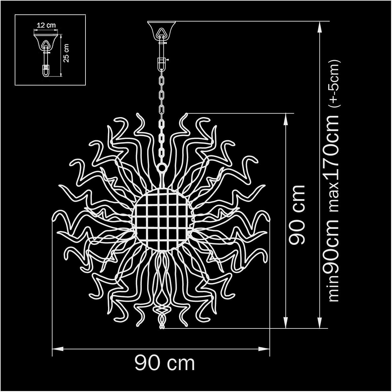 Подвесной светодиодный светильник Osgona Artglass 890031 SUPERNW ДИЗАЙНЕРСКИЕ, ARTGLASS 070558 Белый;серебро  - Вид №1