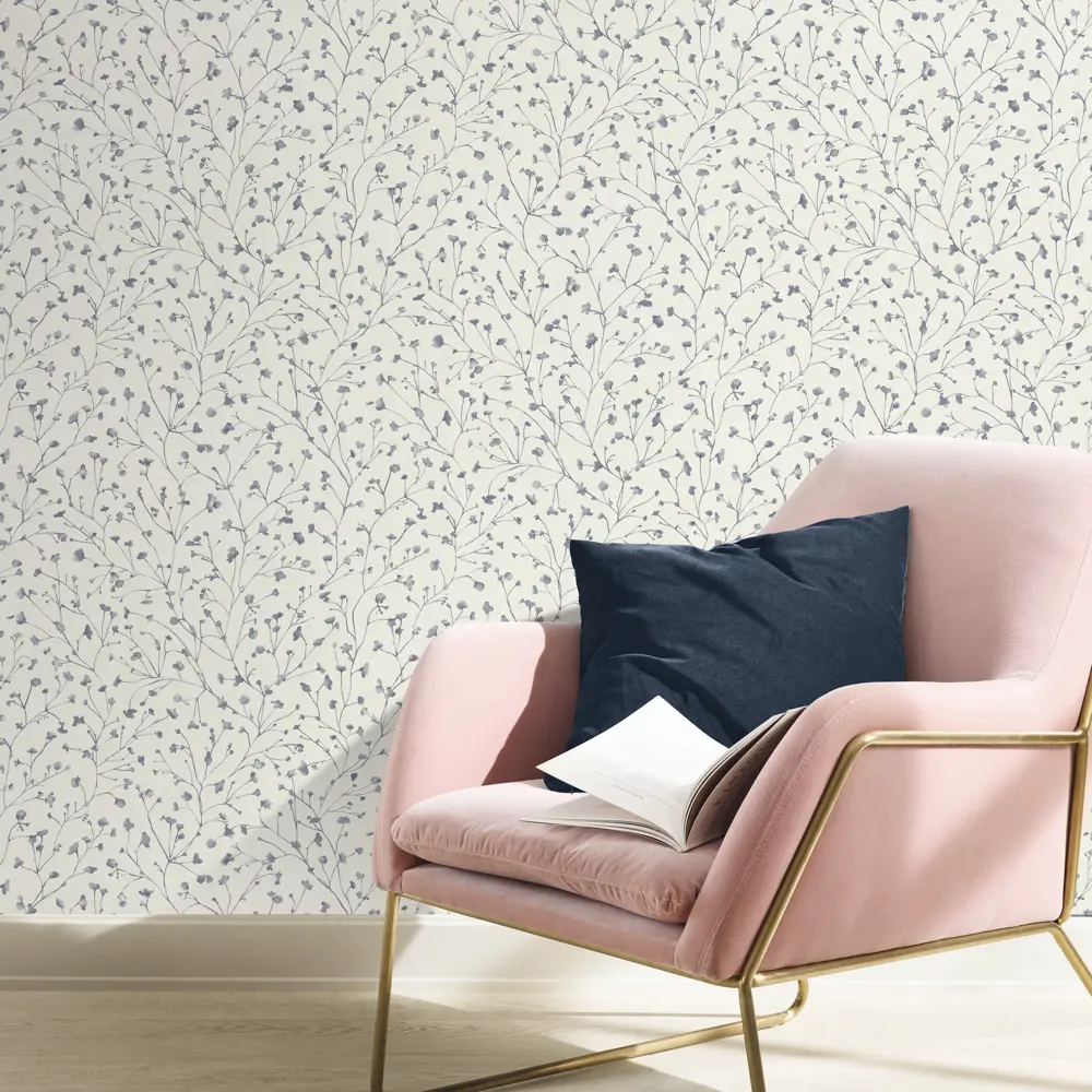 Обои флизелиновые Rasch SM «Синяя ветка" бежевые 1.06 м RA 965605 STLM-2096345 - Вид №3