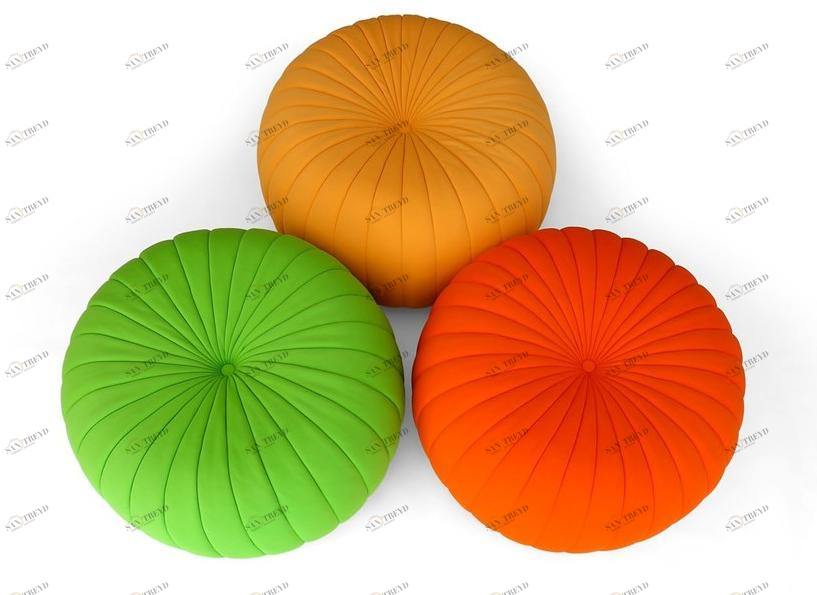 Giovannetti Круглый пуф из ткани sun-id-1455384