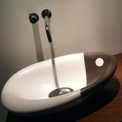 45721 Накладная раковина на столешницу  овальная Rapsel  - Вид №1