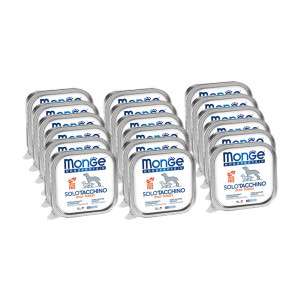 ПР0036651*24 Корм для собак Dog Monoproteico Solo паштет из индейки конс. 150г (упаковка - 24 шт) Monge