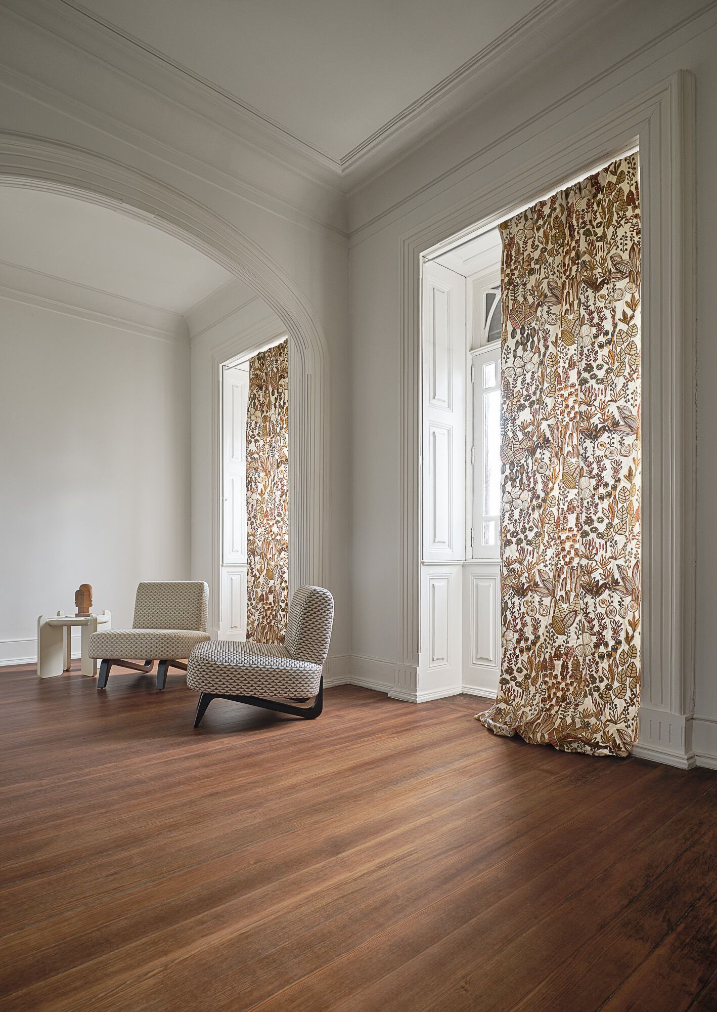 Хлопчатобумажная ткань с цветочным рисунком Aldeco Veva ARCH-00053840 - Вид №2