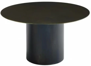 Ligne Roset Низкий круглый стальной журнальный столик  19960355