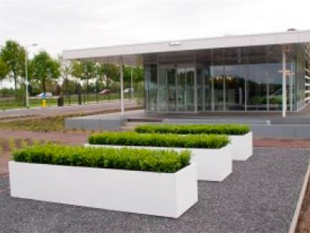 Вазон Кашпо коллекции "Бетула" ВD 80/40/40 RAL7021 ГеоПластБорд GPBST-71 - Вид №3