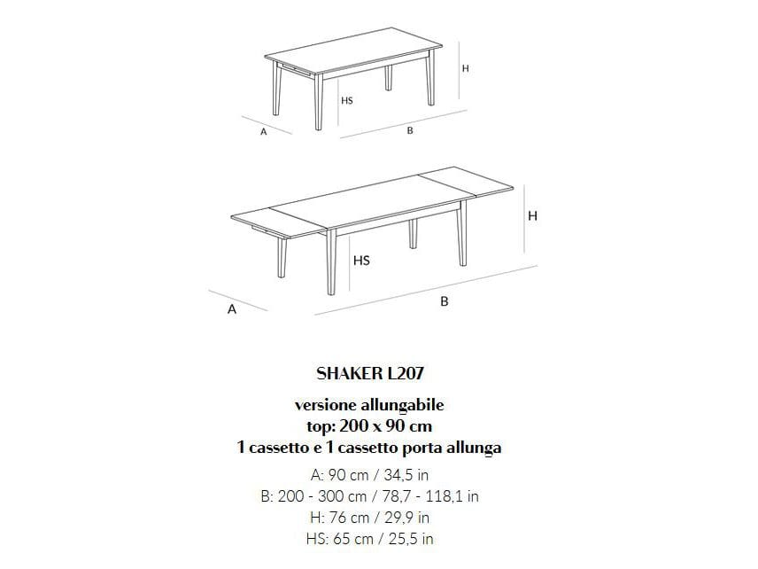 Прямоугольный обеденный стол из массива дерева Lando SHAKER ARCH-00099847 - Вид №11